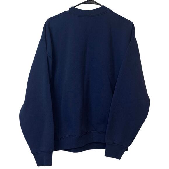 Vintage 90s Fruit of the Loom Santa & Me Christmas Crewneck Sweatshirt Size XL - Picture 2 of 10